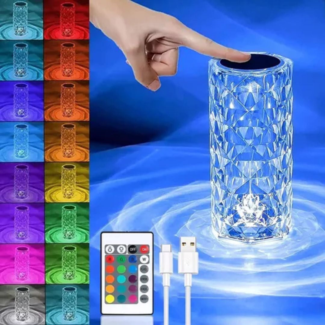 Lámpara de Mesa Tipo Diamante