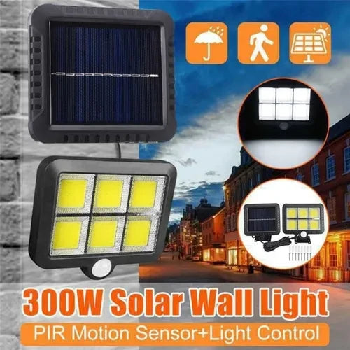 Lámpara Solar Exterior con Panel y Sensor