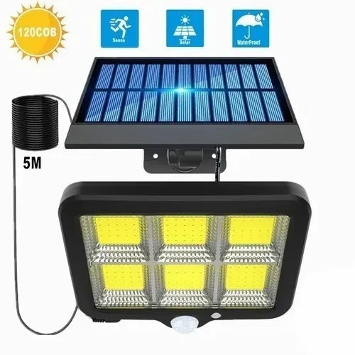 Lámpara Solar Exterior con Panel y Sensor