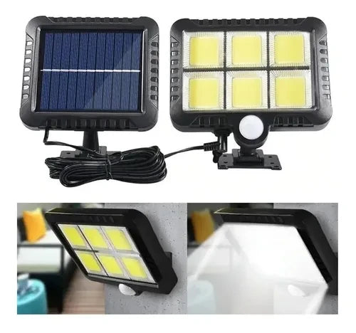 Lámpara Solar Exterior con Panel y Sensor
