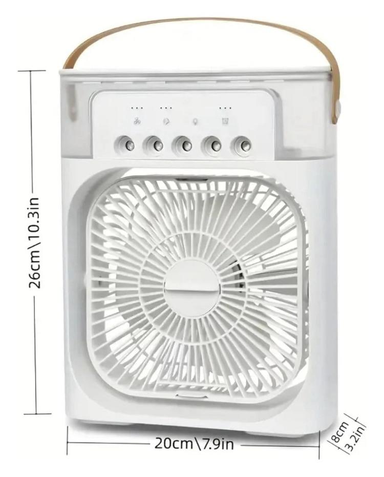Ventilador de Escritorio con Tanque de Agua y 3 Velocidades