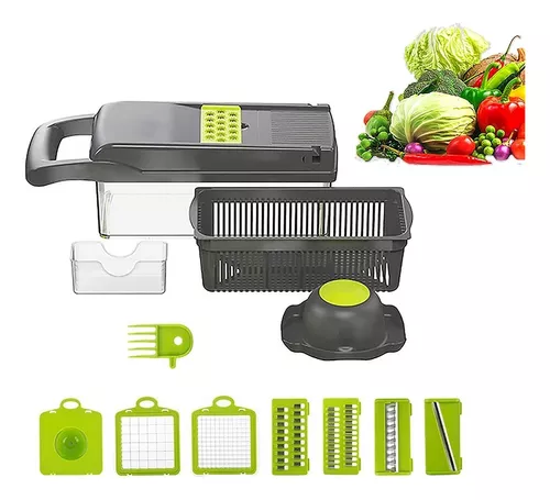 Picador y Rallador de Verduras Multifuncional 14 Piezas