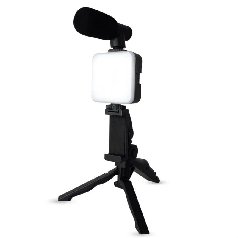 Kit de Video: Trípode con Luz LED y Control Bluetooth