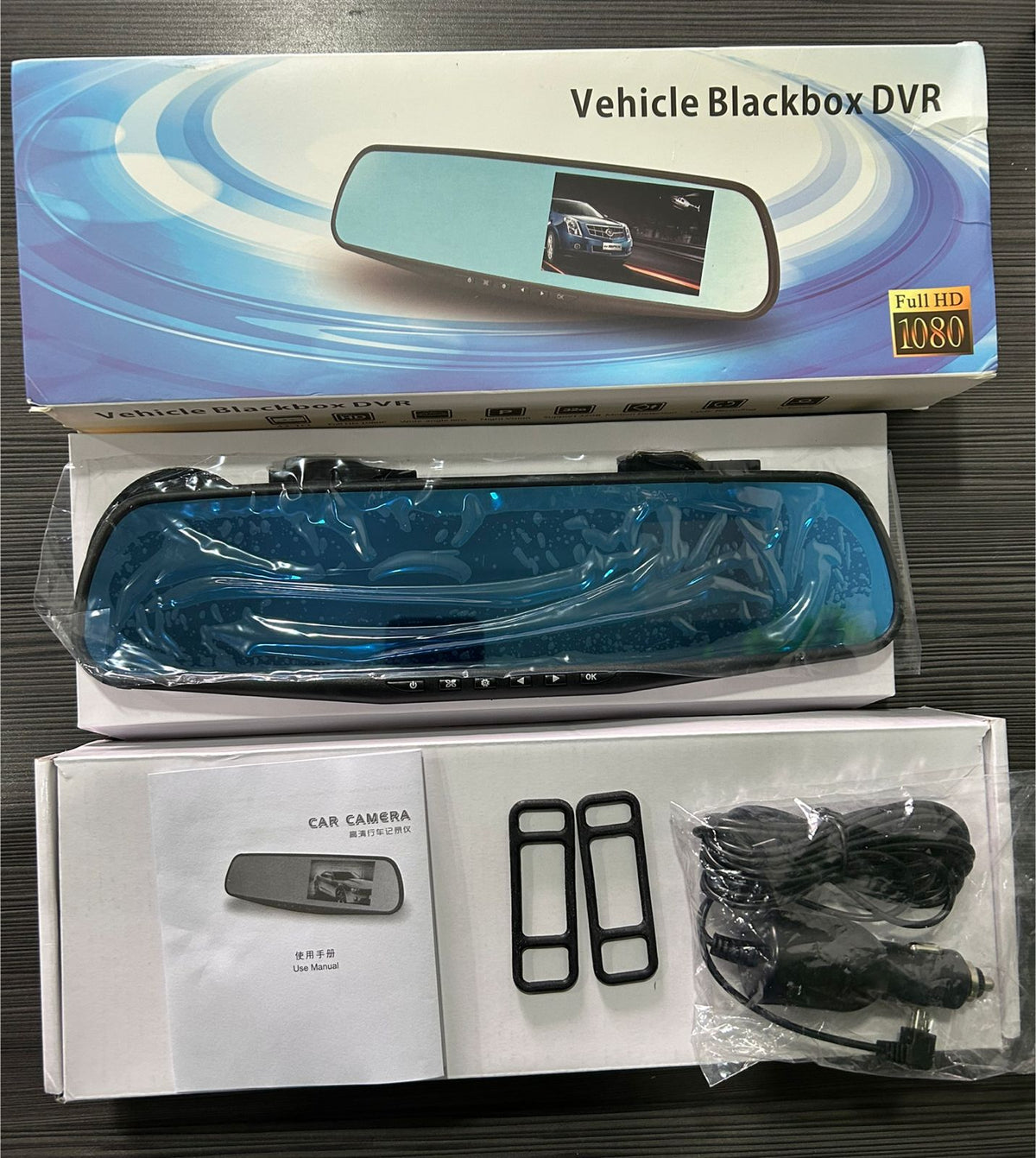 Espejo Retrovisor con Cámara de Video para Carro (Dash Cam) 4.3"